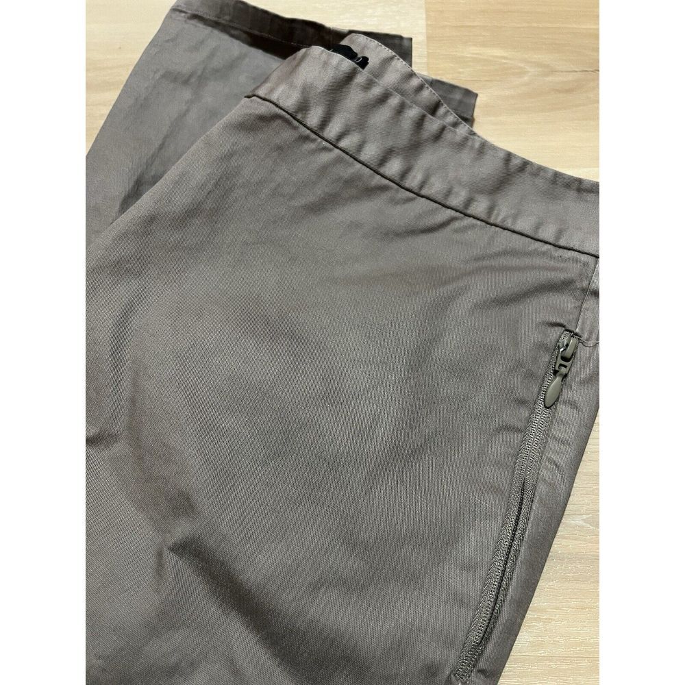 SATURDAY by KATE SPADE Slim Fit Zip Pocket Taupe Pants Mid Rise‎ Women Size 6